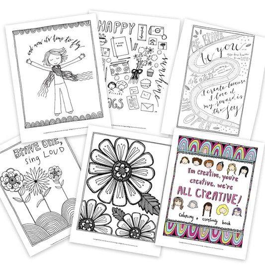 Creative Retreat Coloring Book {PDF}