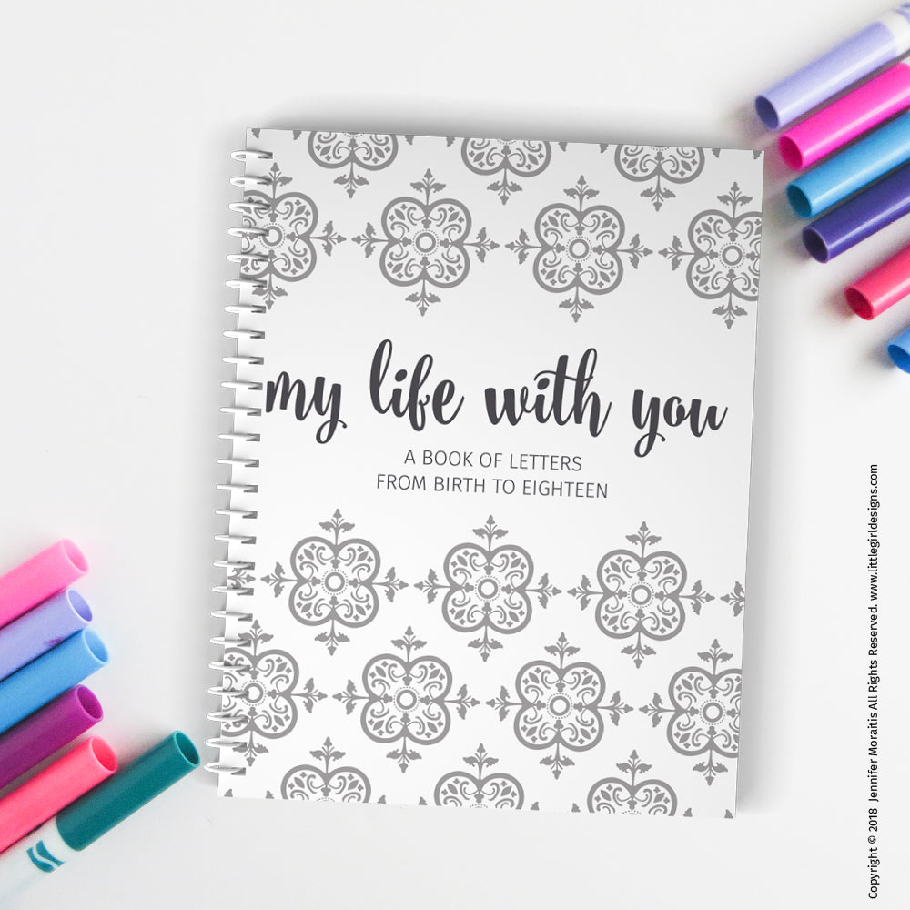 My Life With You {A Printable Book of Letters from Birth to Eighteen}