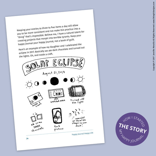 When you buy Happy Journal, Happy Life you get an instant happy journal because a blank journal is included at the end of the book! Yay!