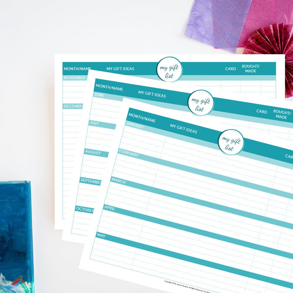 Printable Gift List {FREE or Pay What You Can}