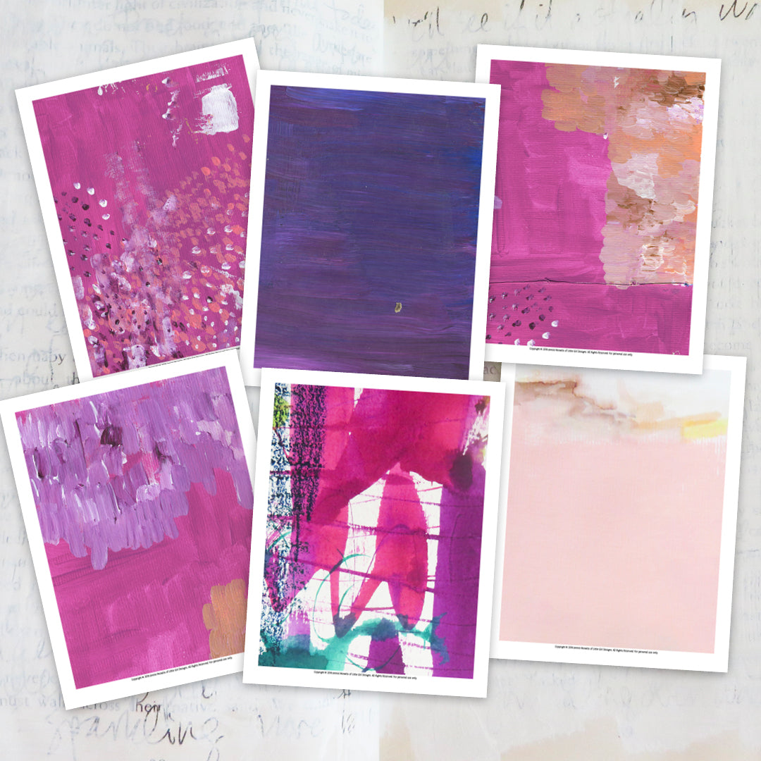 Get art journal printable backgrounds that you can use for art journaling collages, texture, layering, and more! These beautiful printable backgrounds are so much fun to use! Here are some examples.
