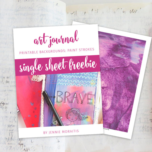 Single Sheet Art Journal Collage Paper {FREE or Pay What You Can}