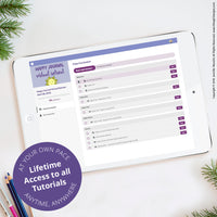 Here's a look into the happy journal virtual retreat dashboard. You'll have access to this class for life! 