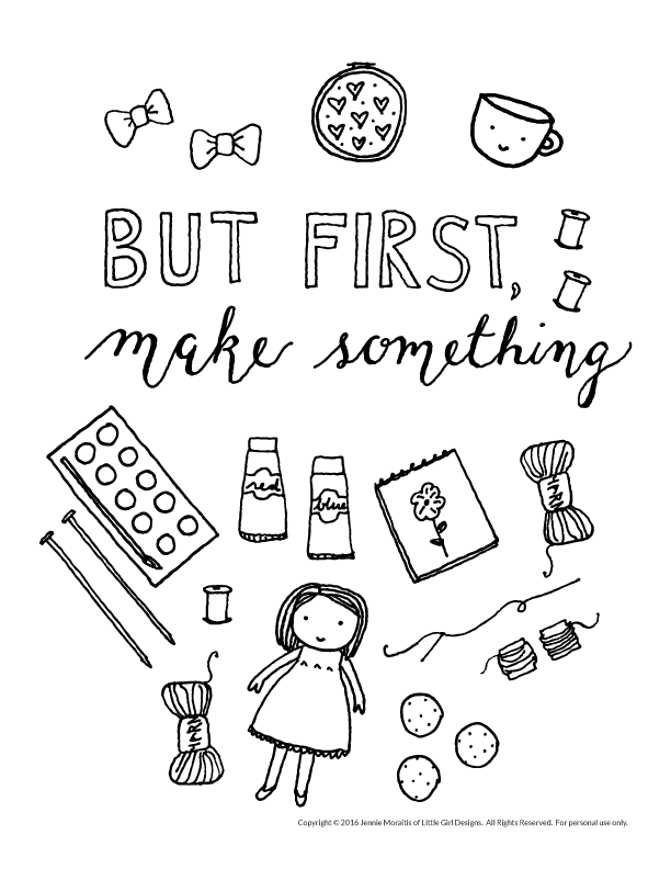 But First, Make Something {FREE or Pay What You Can}
